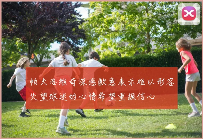 帕夫洛维奇深感歉意表示难以形容失望球迷的心情希望重振信心
